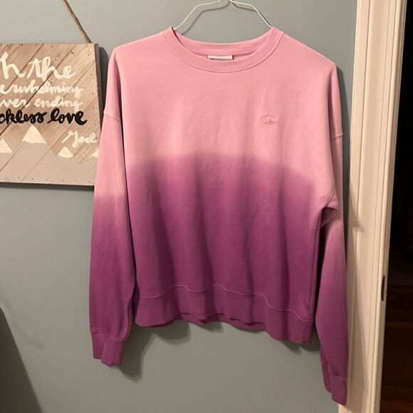 Champion Ombree Purple/Pink Sweatshirt - M - Excellent Condition - Picture 1 of 6